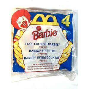 Vintage 1994 McDonalds Cool Country Barbie Happy Meal Toy 4 NEW Sealed